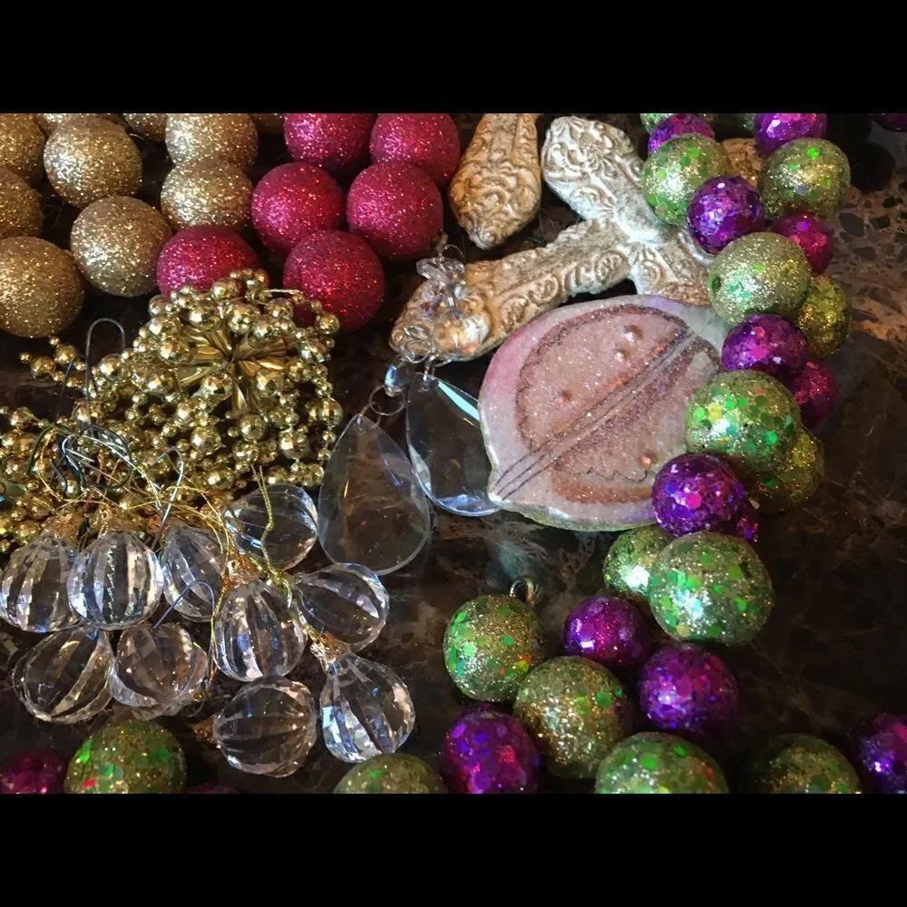 10 SMALL Crystal Clear Faceted Drops!